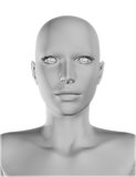 3D female face