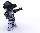 Robot with VR Head Set