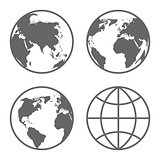 Globe Icons Set
