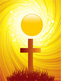 Abstract Easter Cross background
