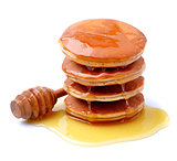 Pancakes in honey syrup 