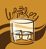 Vector Glass of Whiskey