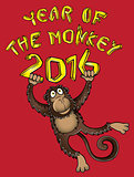 Zodiac Chinese Monkey design vector illustration