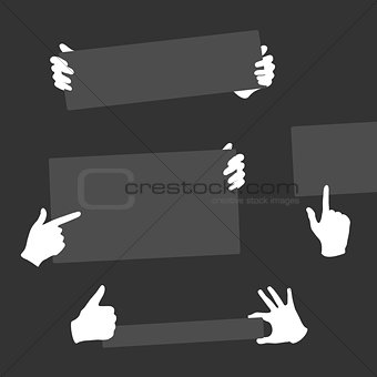 Hands Holding Template Banner