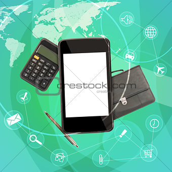 Smartphone with calculator