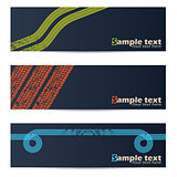 Cool tire track design banners