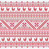 Ukrainian, Belarusian red embroidery seamless pattern - Vyshyvanka