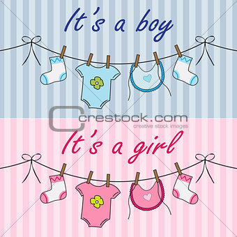 It is a boy and it is a girl announcement