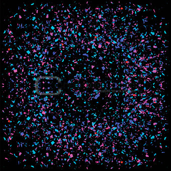 Particles Background. Colorful Confetti