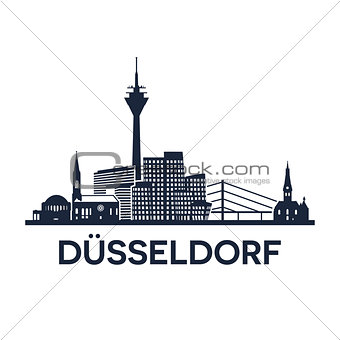 Duesseldorf Skyline Emblem