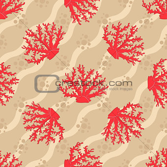 Seamless patterns with corals
