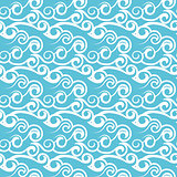 Blue abstract pattern with waves