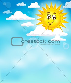 Sun on sky theme image 3
