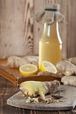 Ginger and lemon syrup