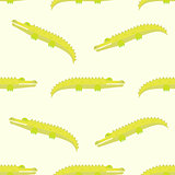 Funny Crocodiles Pattern. Vector Illustration