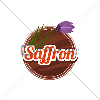 Saffron Spice. Vector Illustration.