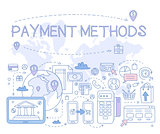 Payment Methods Infographics. Vector Illustration