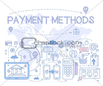 Payment Methods Infographics. Vector Illustration
