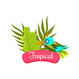 Tropical Summer Vacation. Vector Illustration