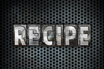 Recipe Concept Metal Letterpress Type