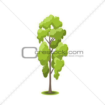 Vector stylized trees
