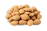 Pile of whole almonds