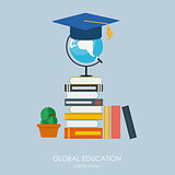 Global Education Concept. Trends and innovation in education.