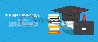 Business Education Concept. Trends and innovation in education. 