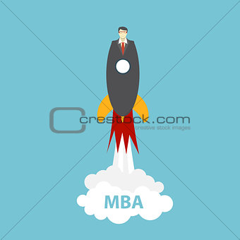 Business MBA Education Concept. Trends and innovation in educati