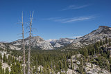View from Olmsted point on the Tioga pass in Yosemite