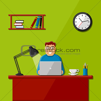 Man working in the office