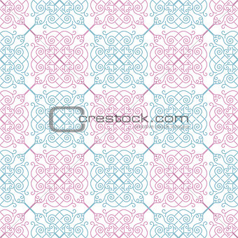 illustration of seamless background in vintage style