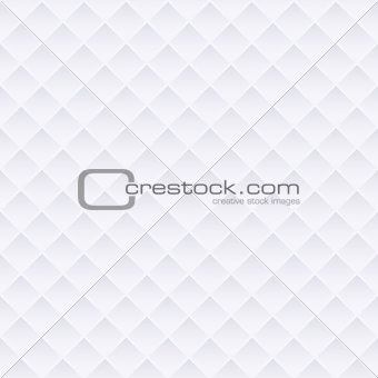 White abstract geometric background texture with rhombus, seamless