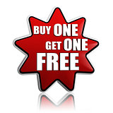buy one get one free red star banner