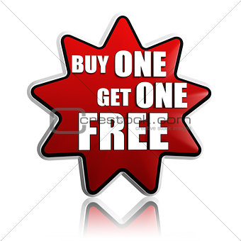 buy one get one free red star banner