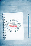 Vision  against students desk