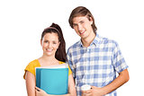 Composite image of smiling students