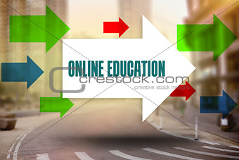 Online education against new york street
