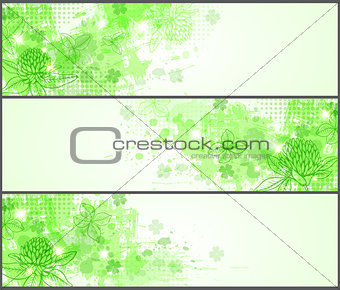 Grunge banners for St. Patrick's Day