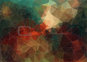 Vintage color abstract polygonal background