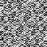 Abstract striped shapes. Seamless vector pattern.