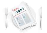 sport news tablewares