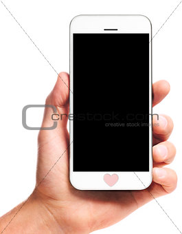 modern smartphone in hand