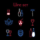 Wine elements set
