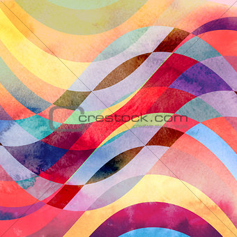 abstract waves colorful background