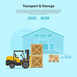 Forklift and Warehouse