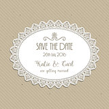 Decorative save the date invite 