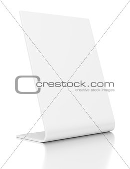 Outdoor advertising stand banner on white background.