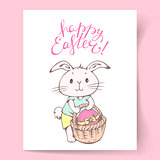 Easter card with Bunny