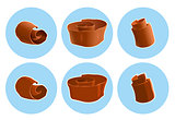 Chocolate shavings icon